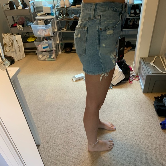 levis high rise 501 short - Picture 3 of 12